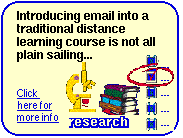research link:  Introducing email into a traditional distance learning course is not all plain sailing