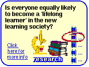 Is everyone equally likely to become a 'lifelong learner' in the new learning society? Research link